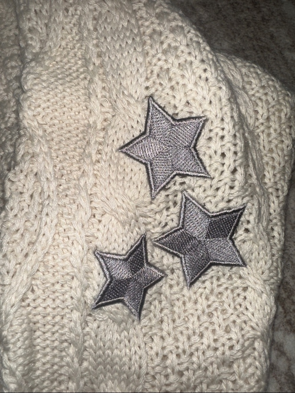 Taylor Swift Folklore Cardigan with Star Patches XS/S - Picture 4 of 4